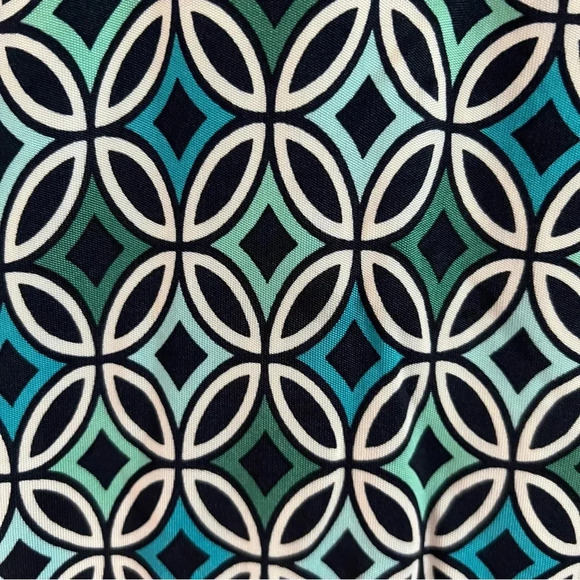 Ann Taylor LOFT Women Shift Dress 6 Blue Beads Preppy Casual Mandala Work Modest - Picture 8 of 17